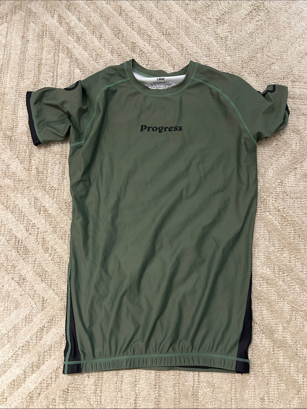 Progress Olive Green jujitsu Tee